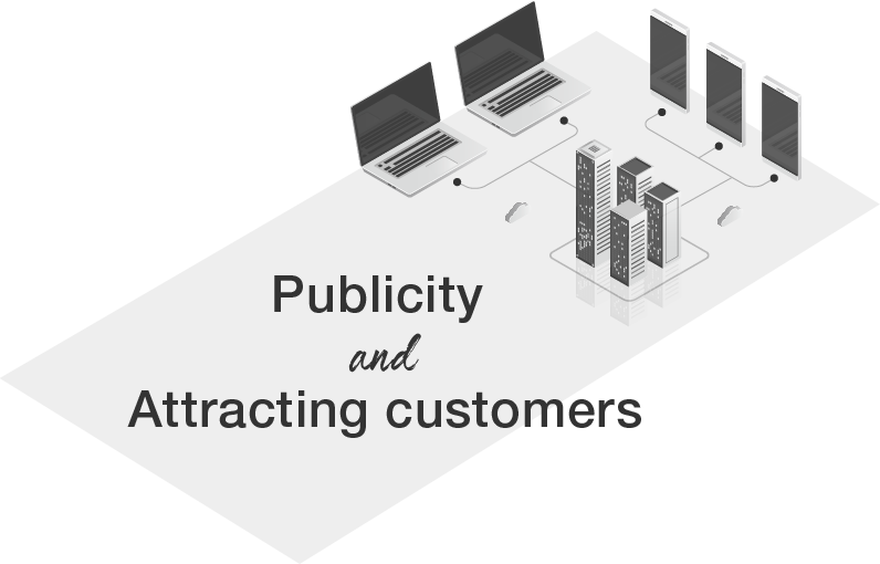 Publicity and Attracting customers